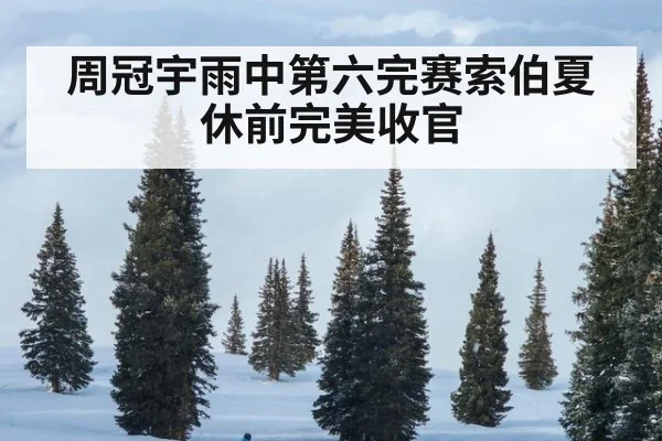 周冠宇雨中第六完赛索伯夏休前完美收官